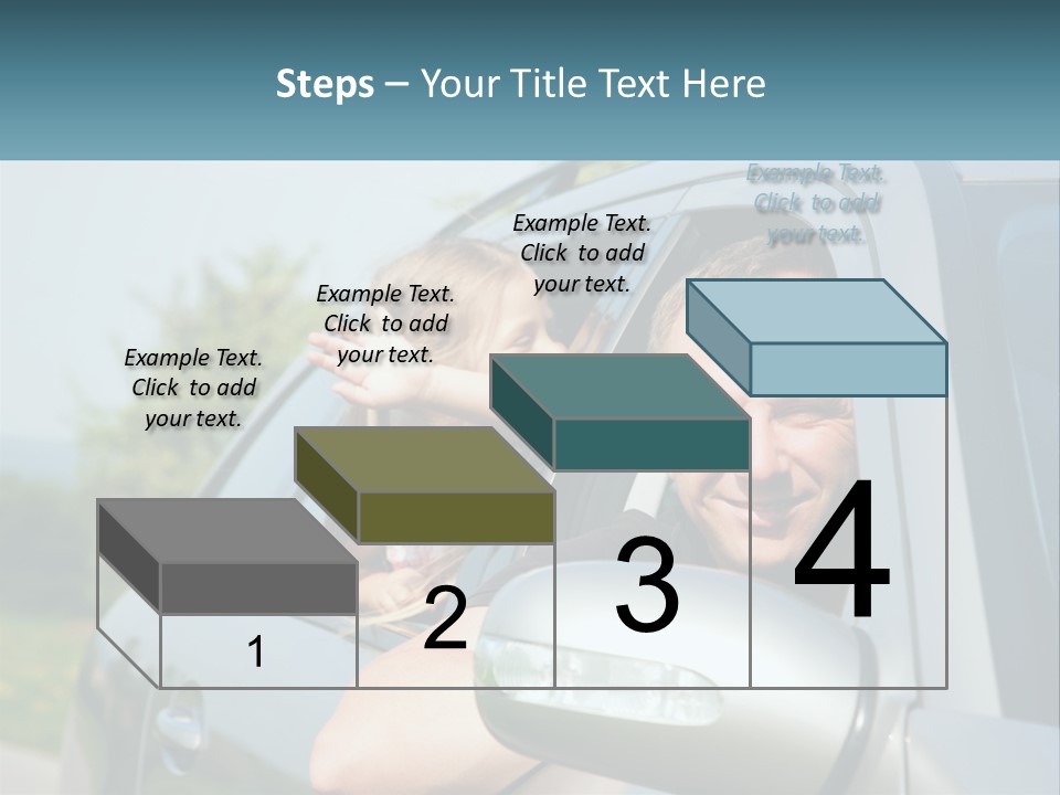 Girls Mobile Travel PowerPoint Template
