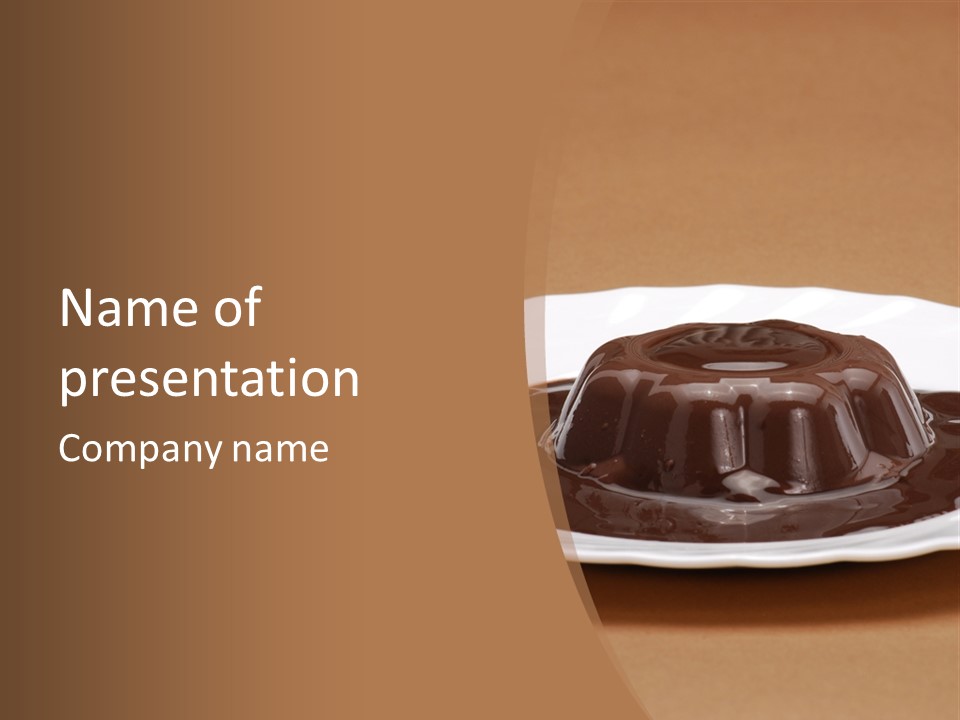 Brown Aliment Mousse PowerPoint Template
