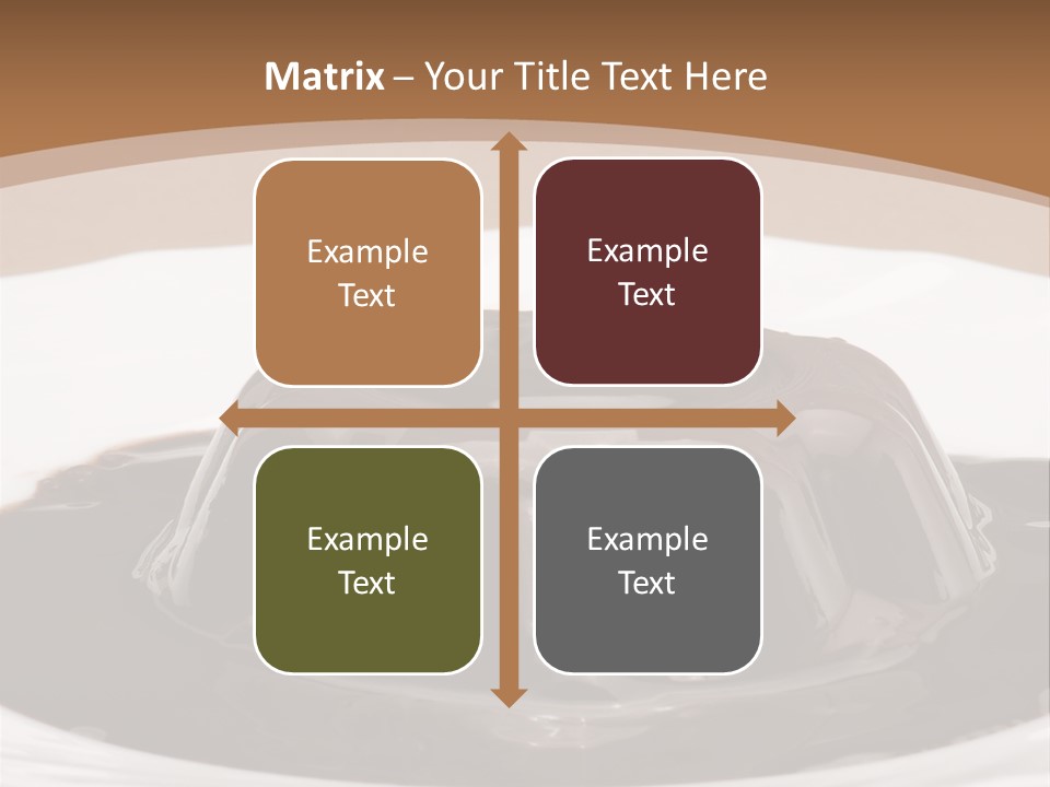 Brown Aliment Mousse PowerPoint Template