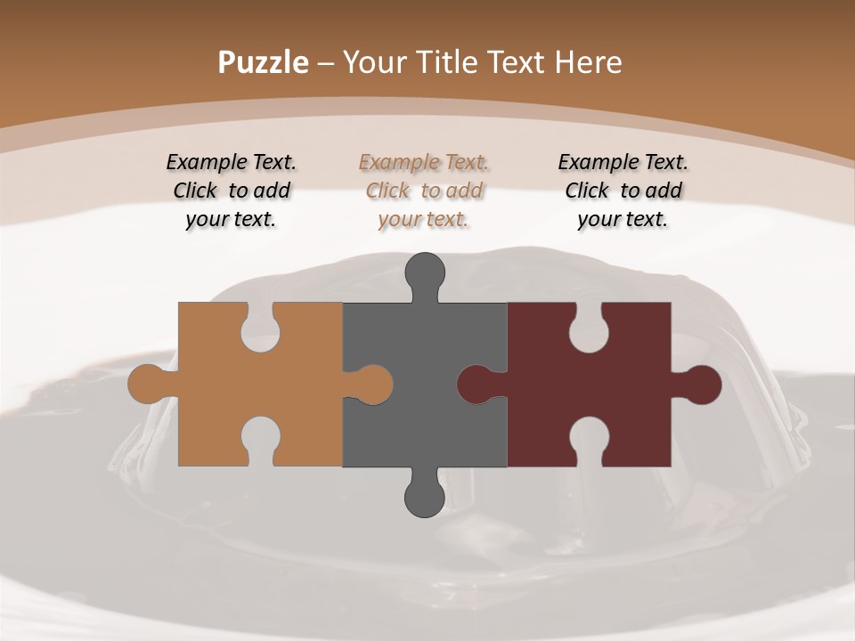 Brown Aliment Mousse PowerPoint Template