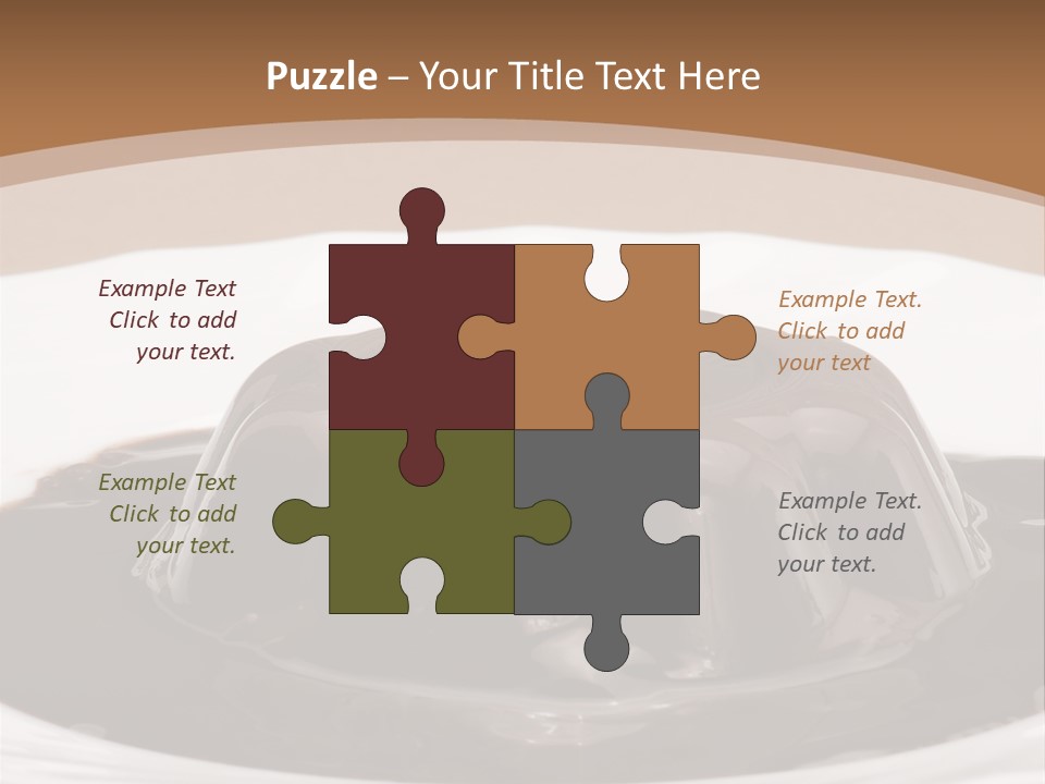 Brown Aliment Mousse PowerPoint Template