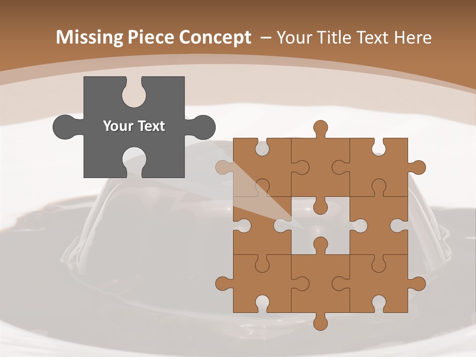 Brown Aliment Mousse PowerPoint Template