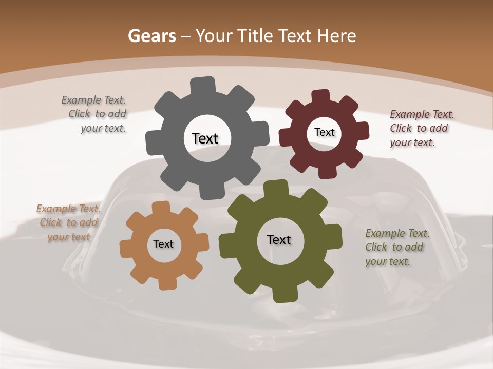 Brown Aliment Mousse PowerPoint Template