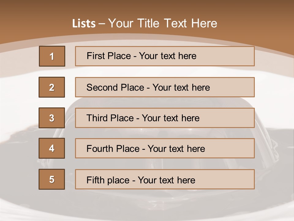 Brown Aliment Mousse PowerPoint Template