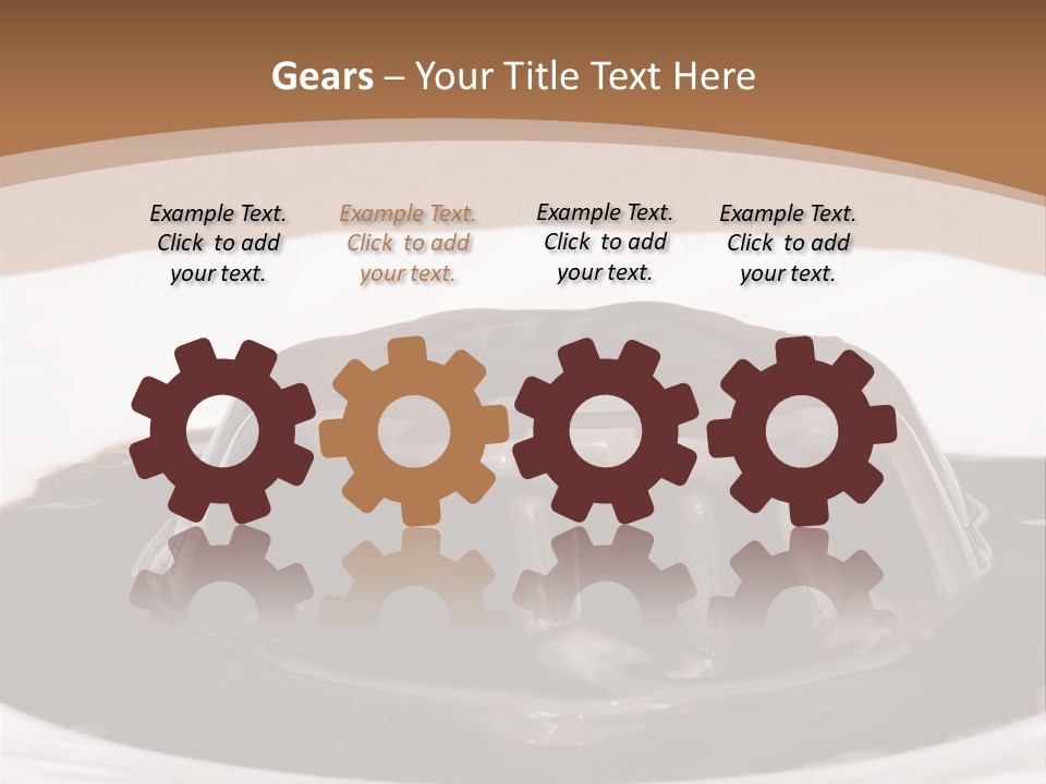 Brown Aliment Mousse PowerPoint Template