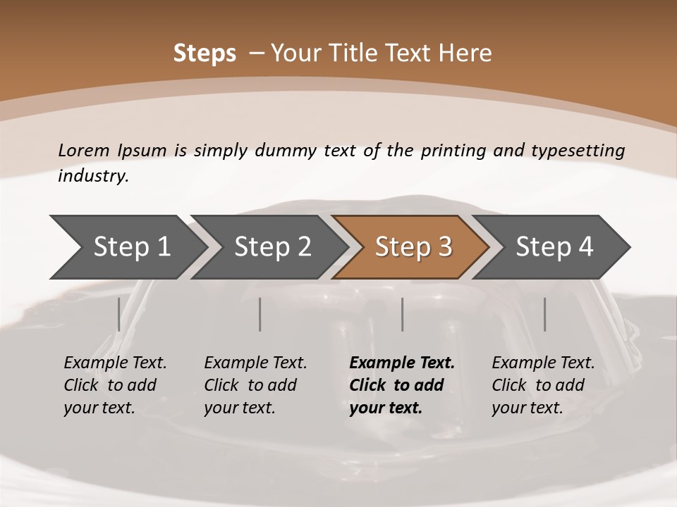 Brown Aliment Mousse PowerPoint Template