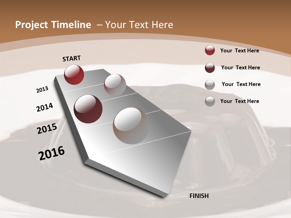 Brown Aliment Mousse PowerPoint Template