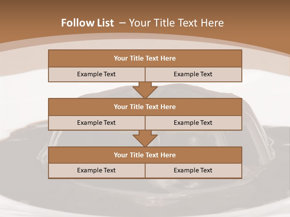 Brown Aliment Mousse PowerPoint Template