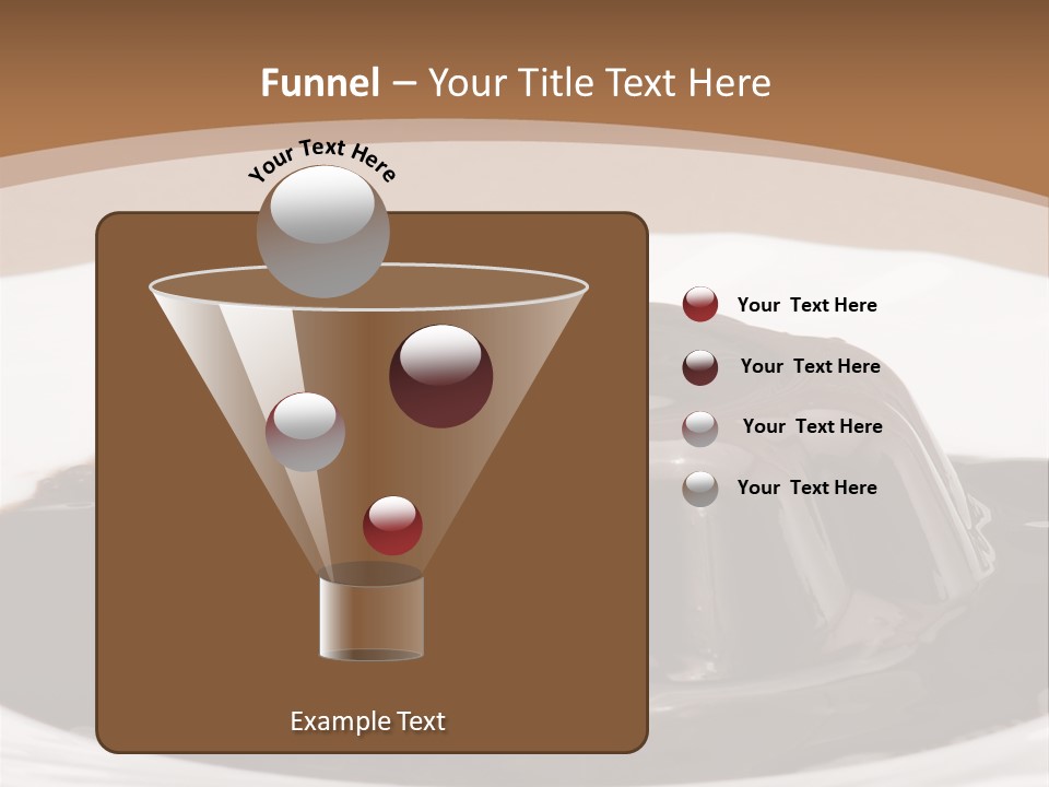 Brown Aliment Mousse PowerPoint Template