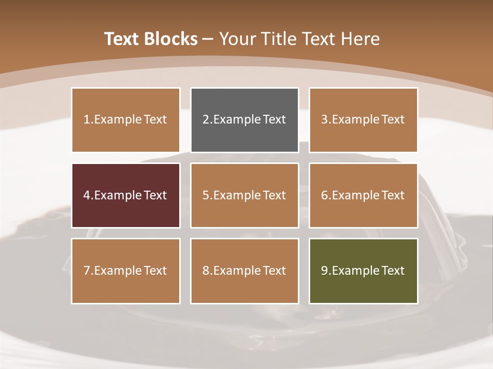 Brown Aliment Mousse PowerPoint Template