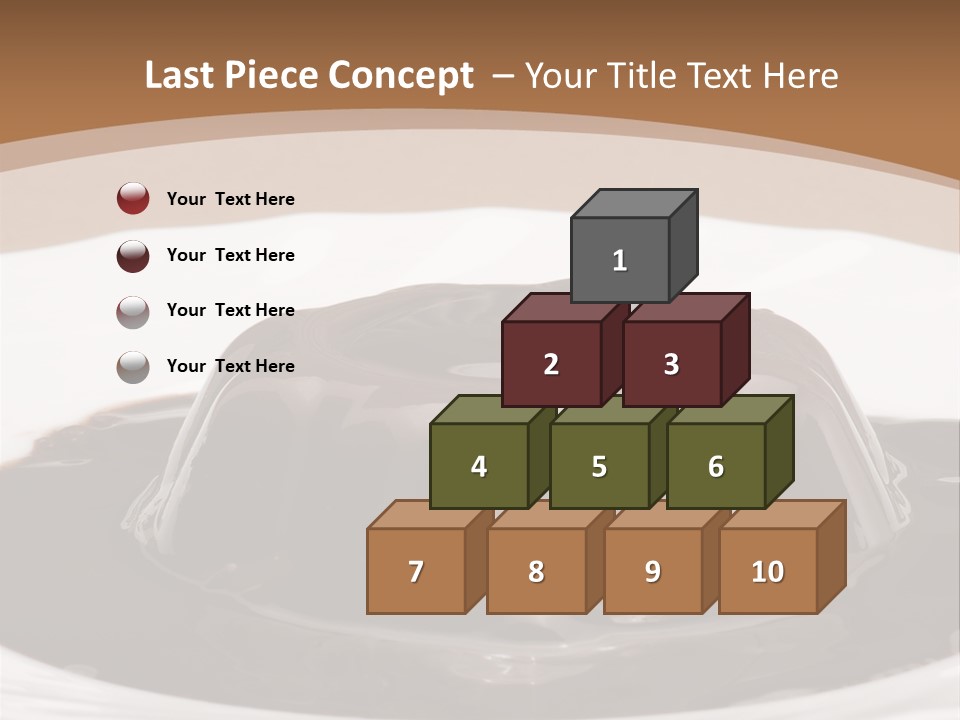 Brown Aliment Mousse PowerPoint Template