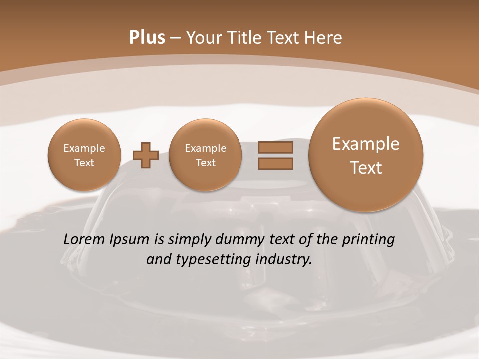Brown Aliment Mousse PowerPoint Template
