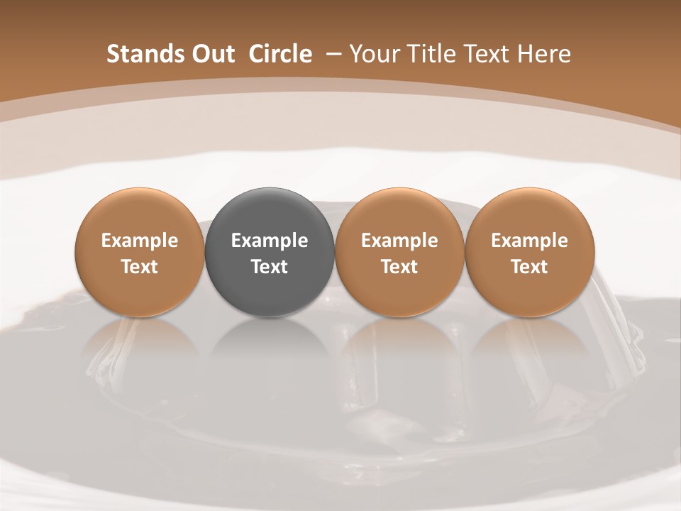 Brown Aliment Mousse PowerPoint Template