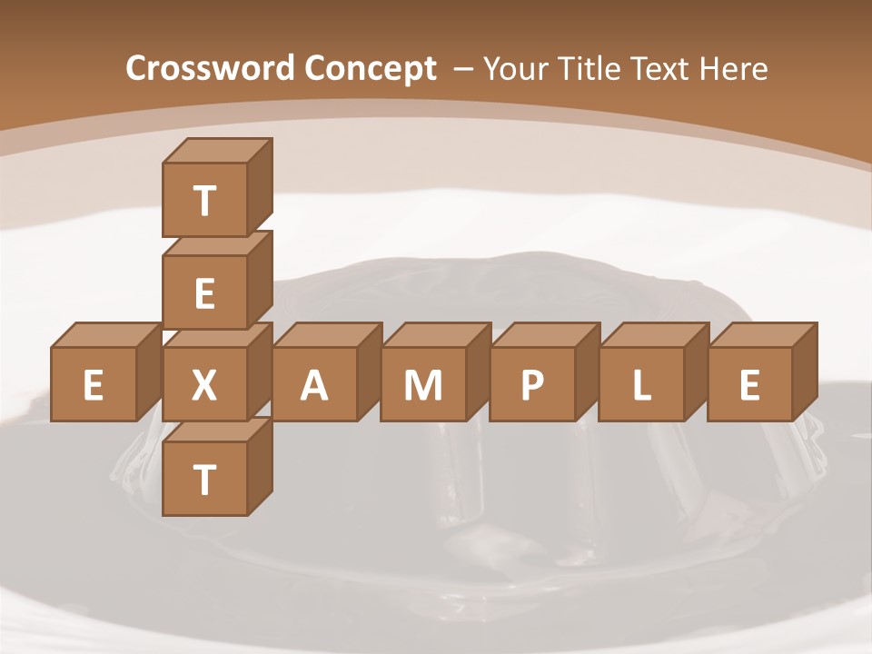 Brown Aliment Mousse PowerPoint Template