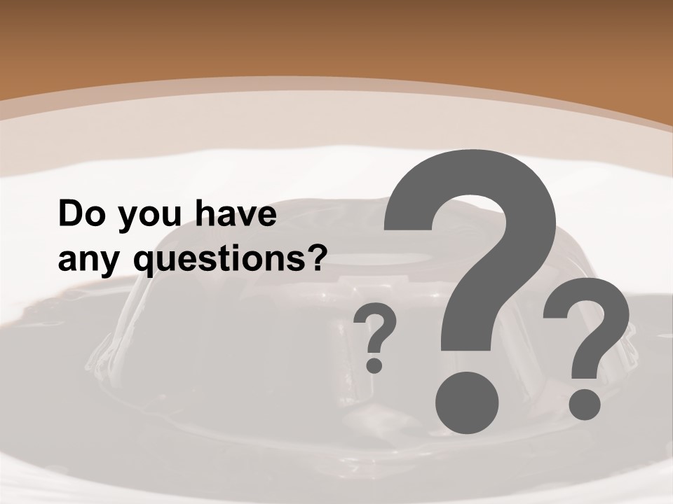 Brown Aliment Mousse PowerPoint Template