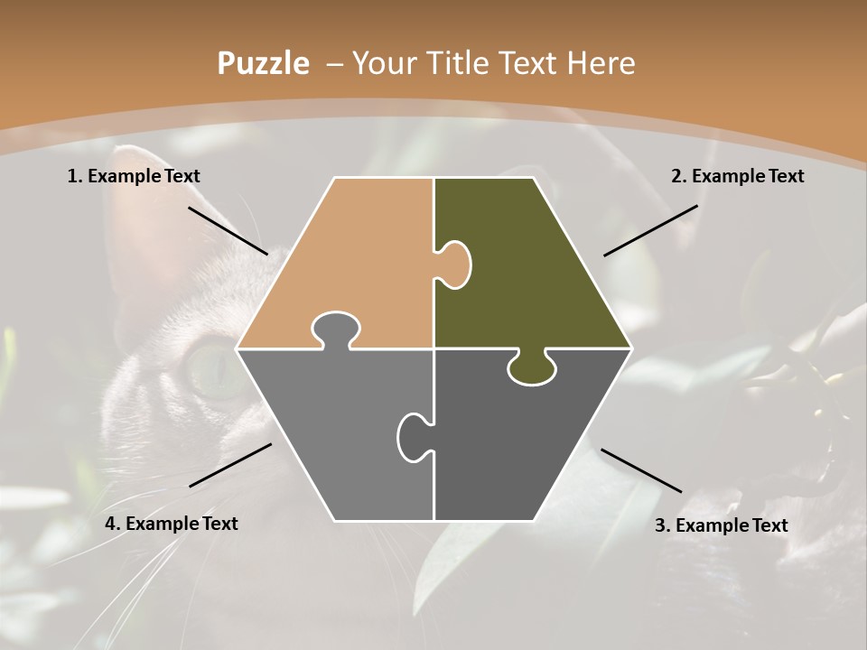 Green Creature Hair PowerPoint Template