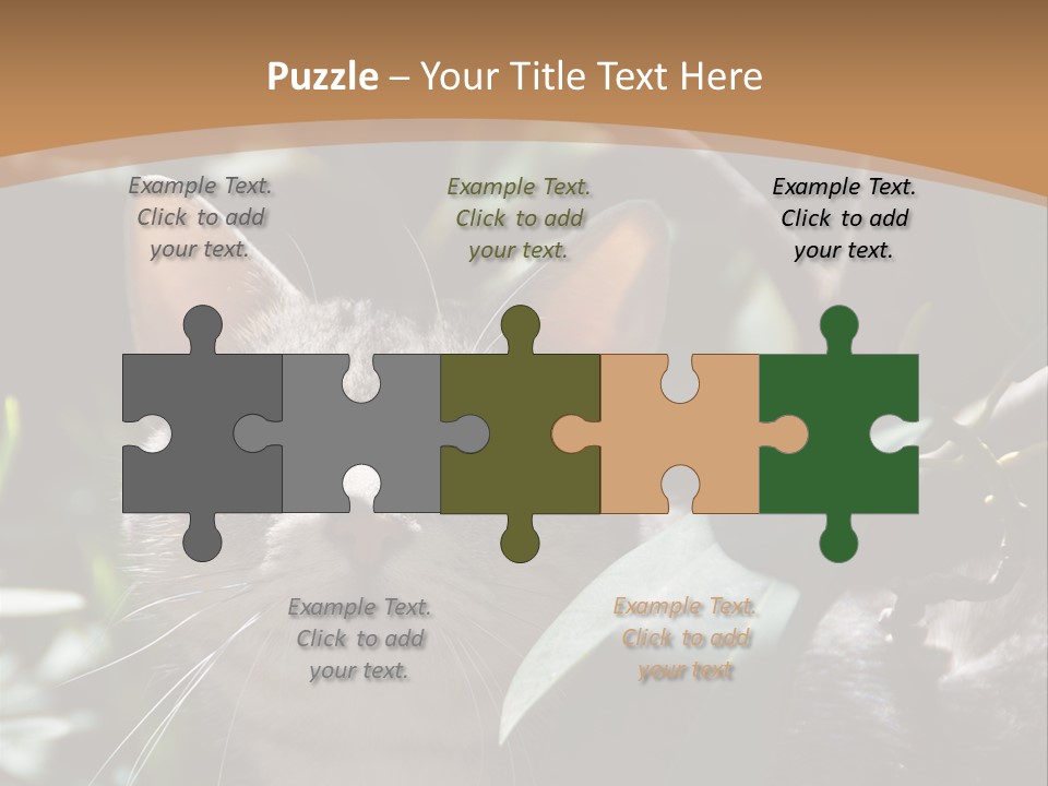 Green Creature Hair PowerPoint Template