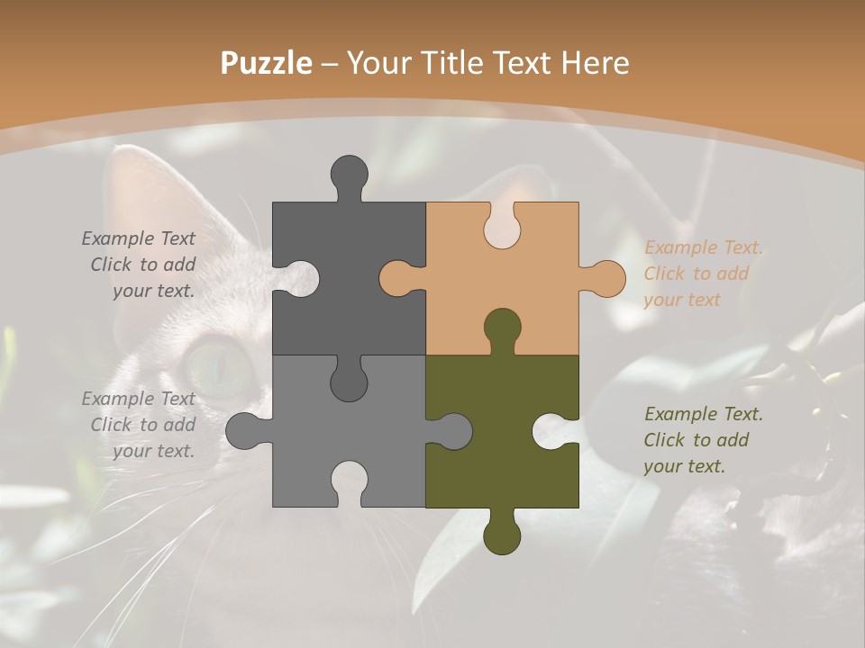 Green Creature Hair PowerPoint Template