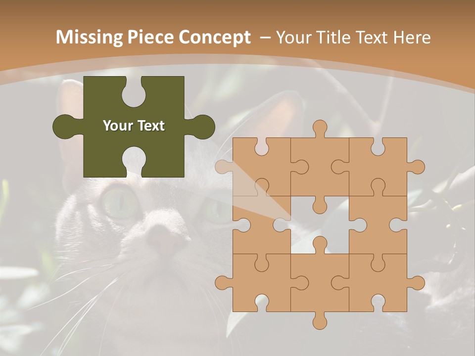 Green Creature Hair PowerPoint Template