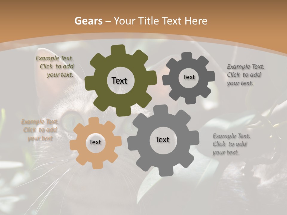 Green Creature Hair PowerPoint Template