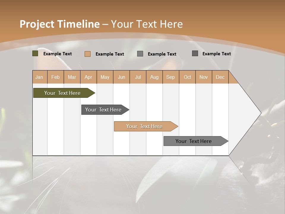 Green Creature Hair PowerPoint Template