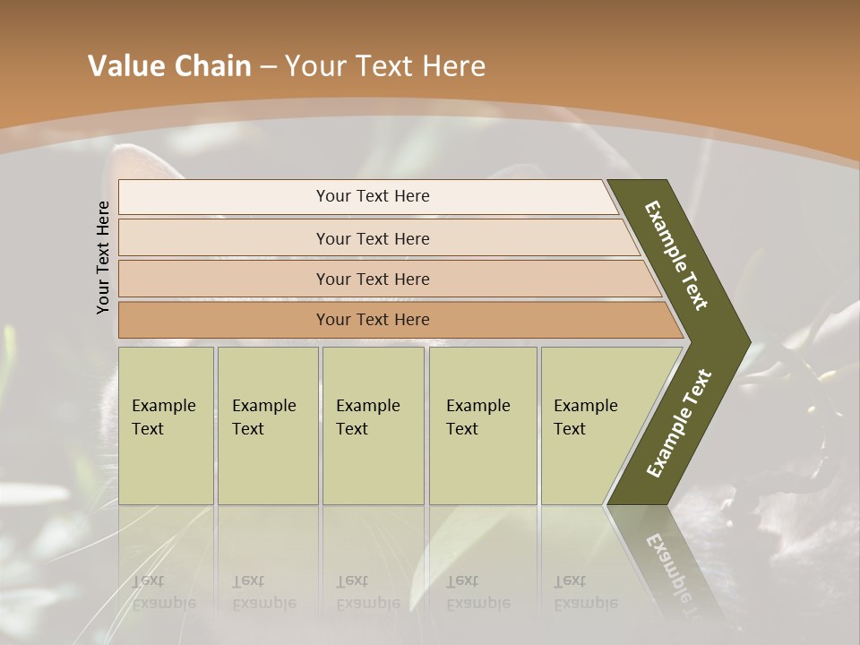 Green Creature Hair PowerPoint Template