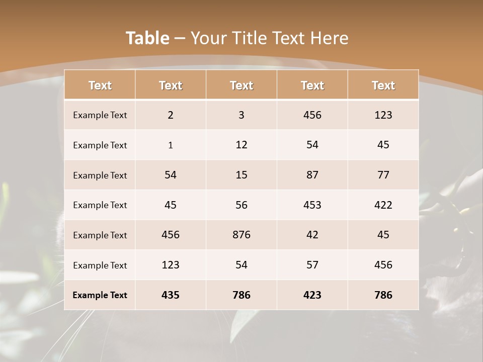 Green Creature Hair PowerPoint Template