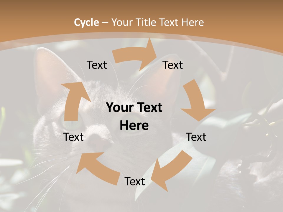 Green Creature Hair PowerPoint Template