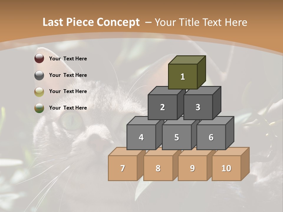 Green Creature Hair PowerPoint Template