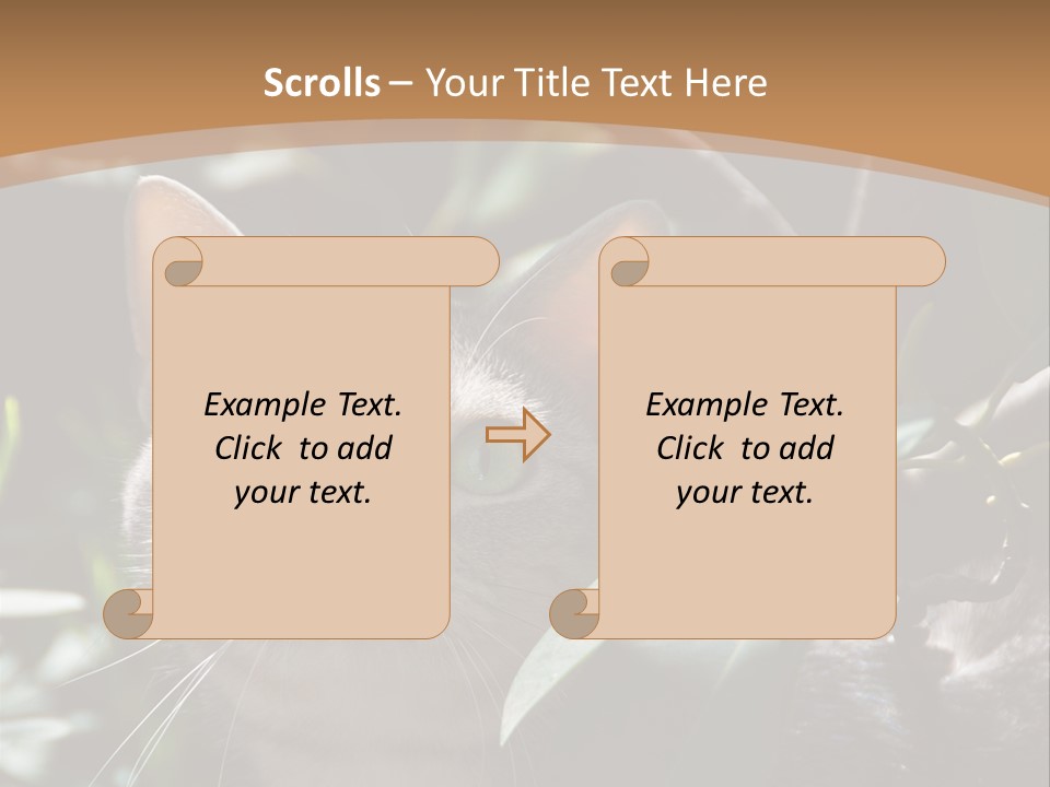 Green Creature Hair PowerPoint Template