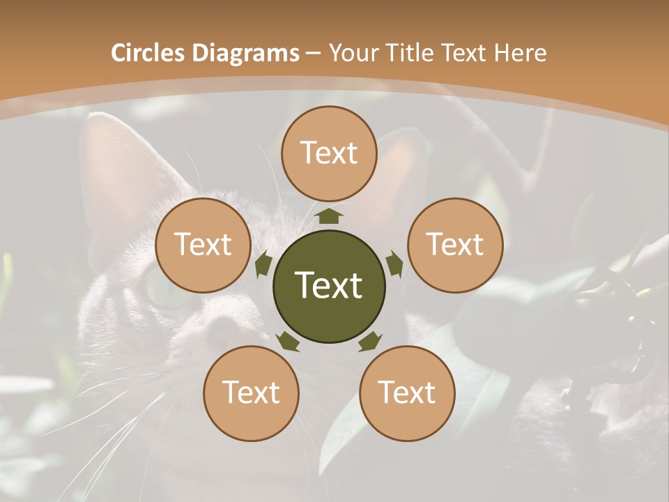 Green Creature Hair PowerPoint Template