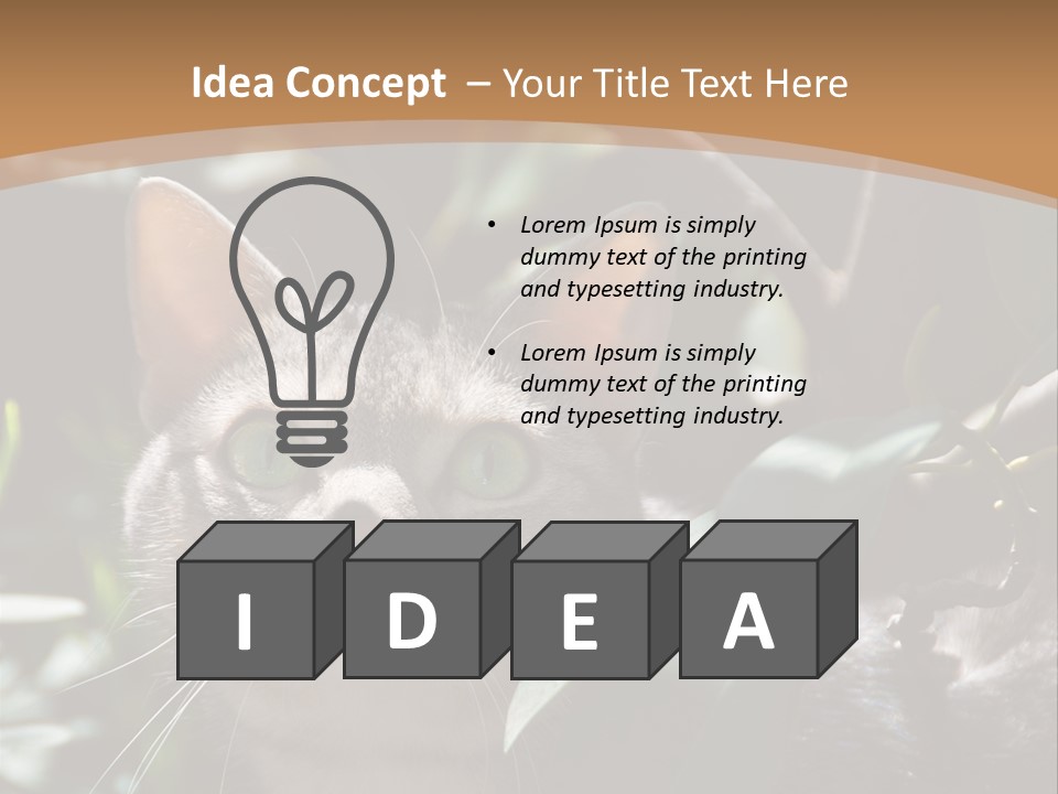 Green Creature Hair PowerPoint Template