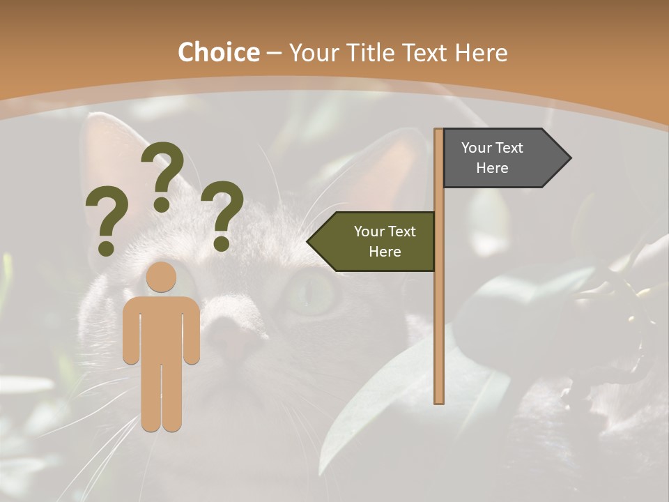 Green Creature Hair PowerPoint Template