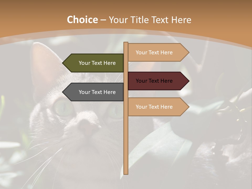 Green Creature Hair PowerPoint Template