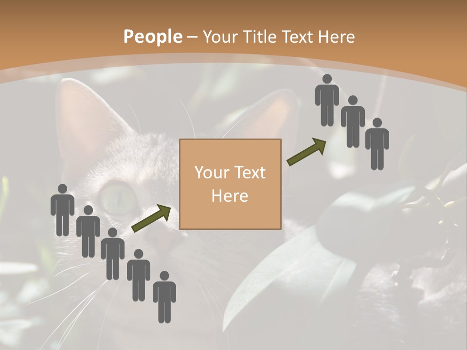 Green Creature Hair PowerPoint Template