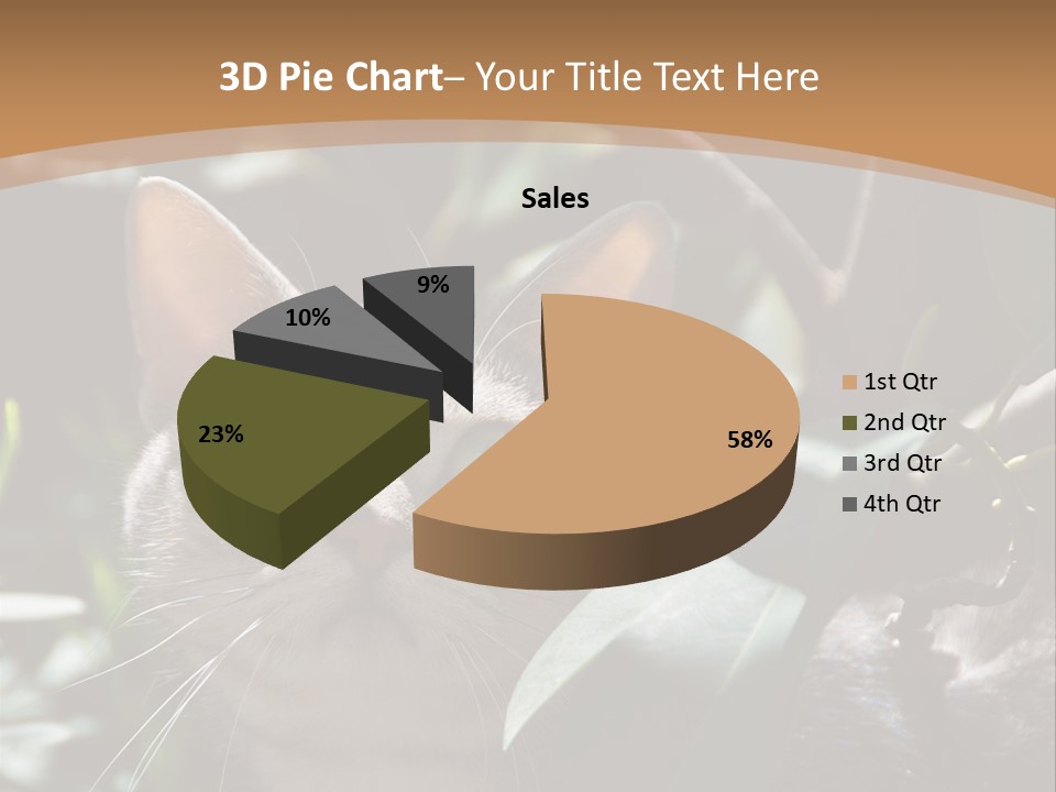 Green Creature Hair PowerPoint Template