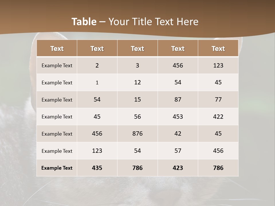 Ears Eyes Nature PowerPoint Template