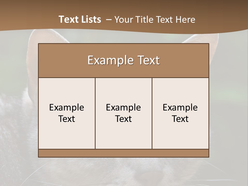 Ears Eyes Nature PowerPoint Template