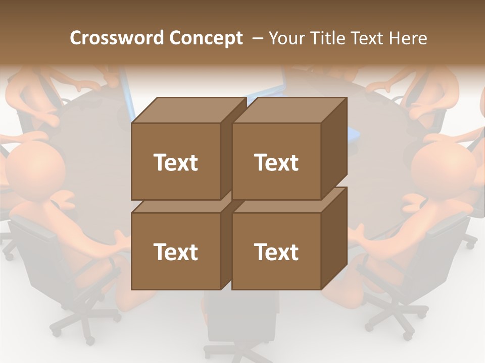 Computer Teamwork Meet PowerPoint Template