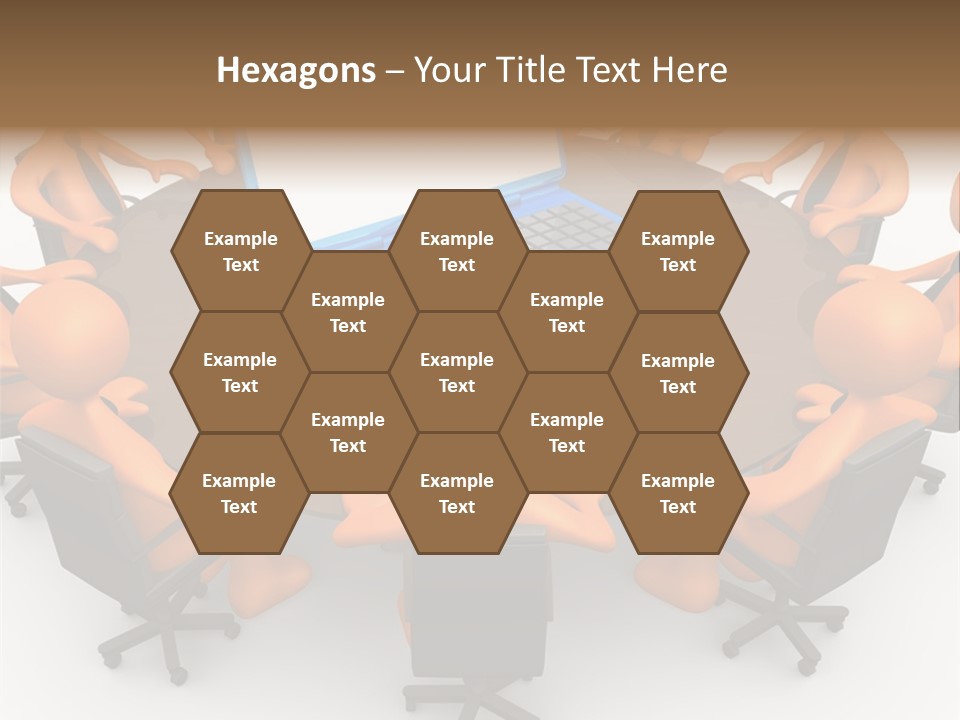 Computer Teamwork Meet PowerPoint Template