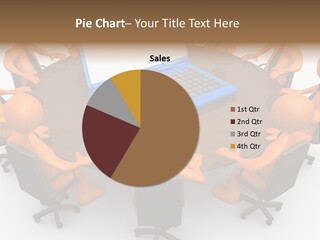 Computer Teamwork Meet PowerPoint Template