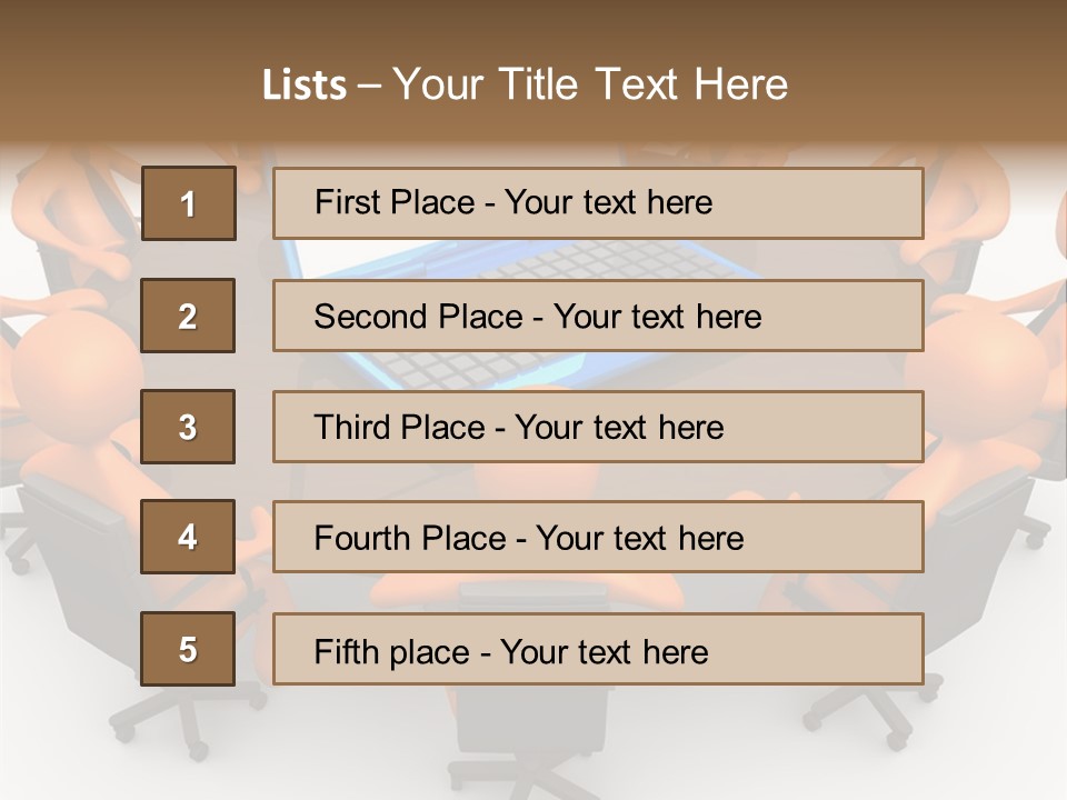 Computer Teamwork Meet PowerPoint Template