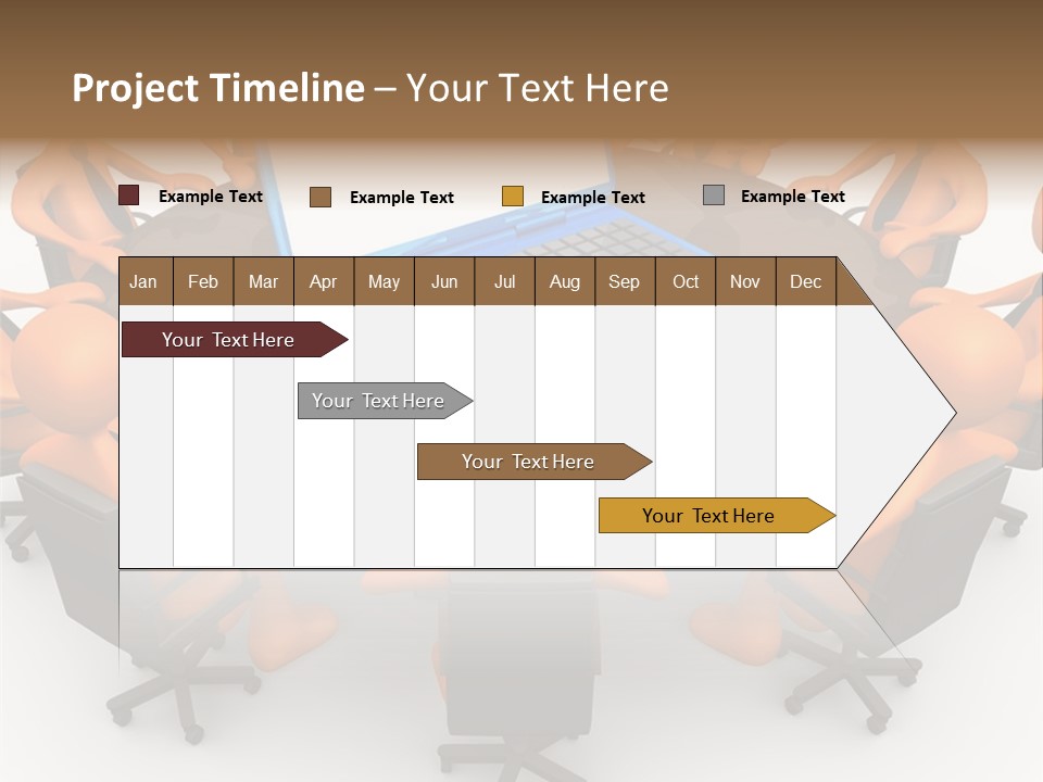 Computer Teamwork Meet PowerPoint Template