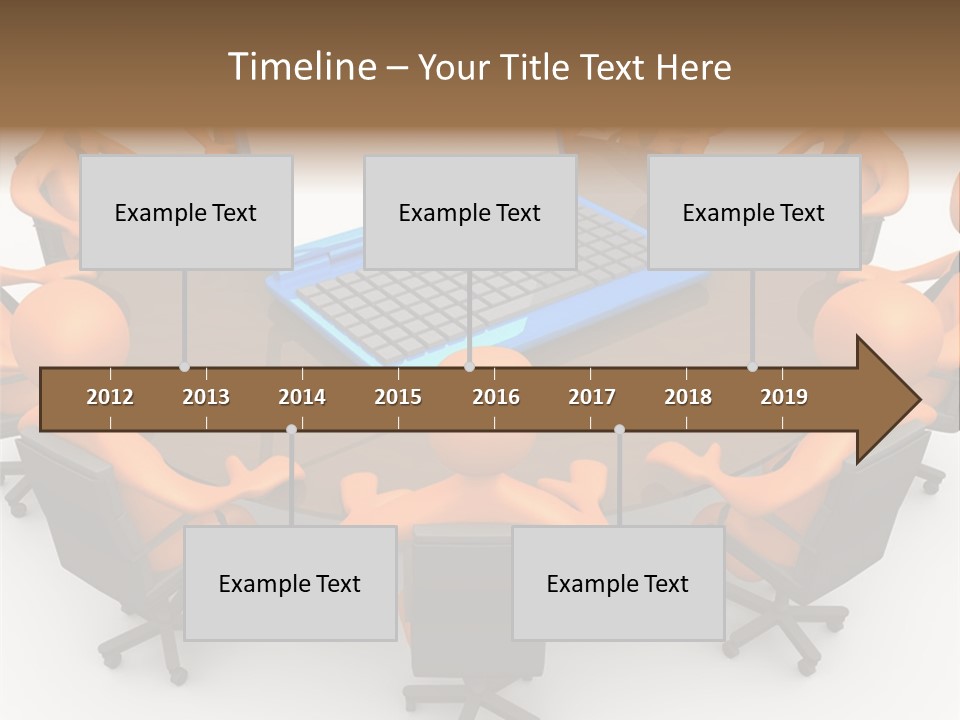 Computer Teamwork Meet PowerPoint Template