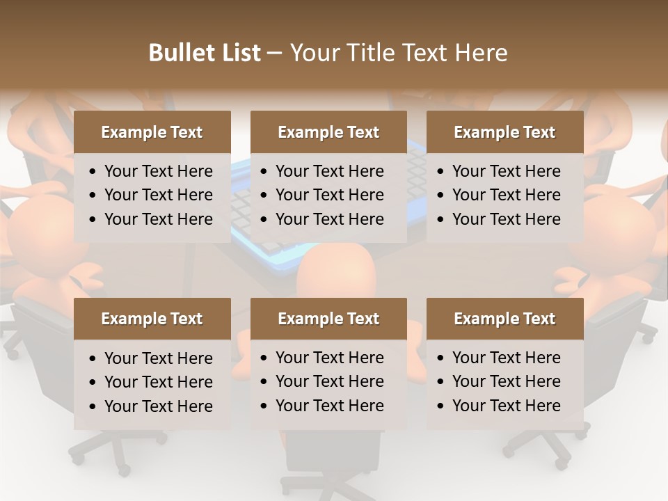 Computer Teamwork Meet PowerPoint Template
