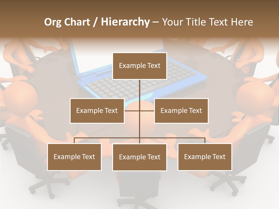 Computer Teamwork Meet PowerPoint Template