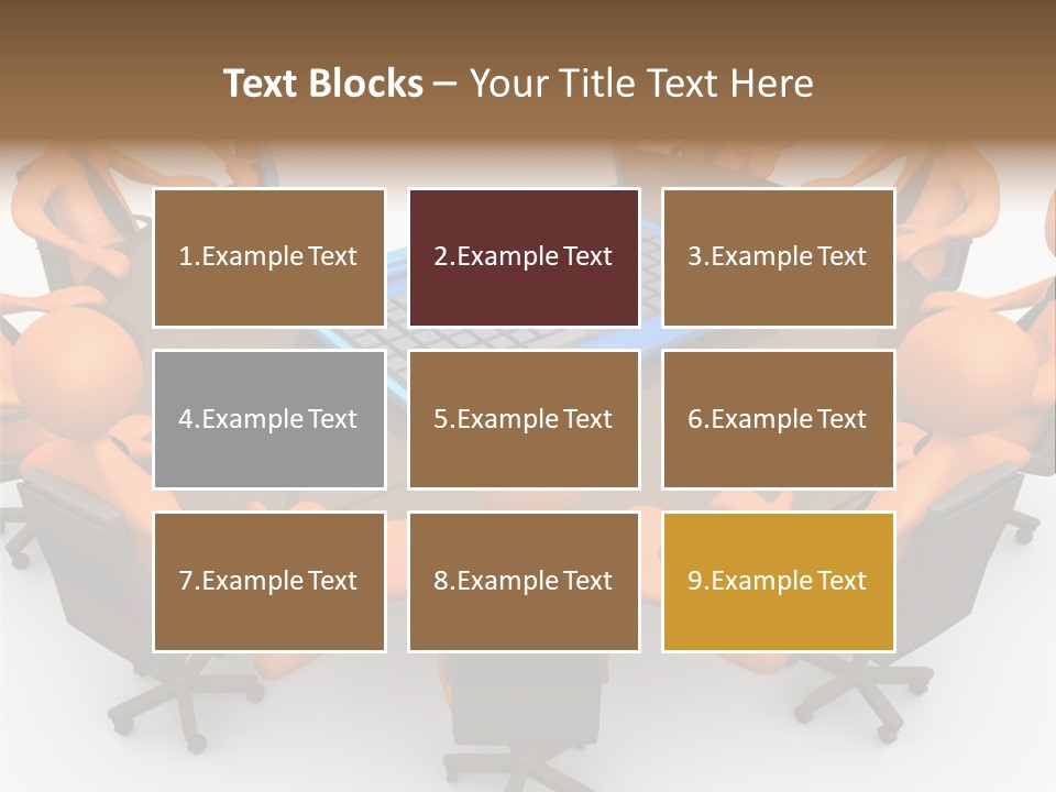 Computer Teamwork Meet PowerPoint Template