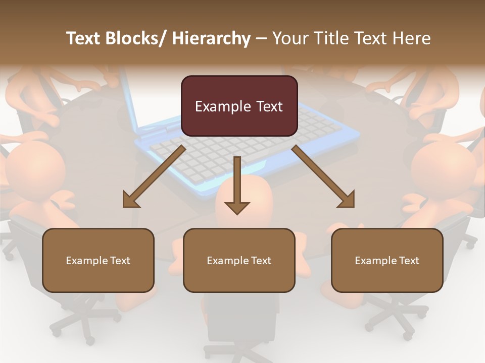 Computer Teamwork Meet PowerPoint Template