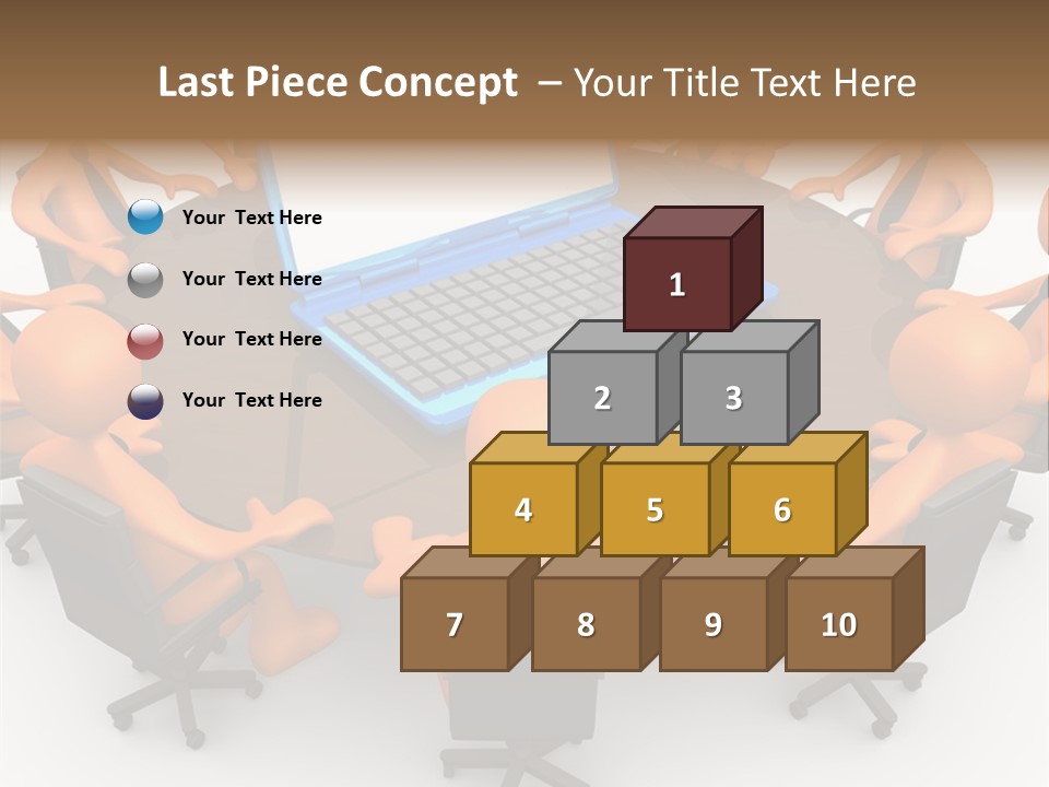 Computer Teamwork Meet PowerPoint Template