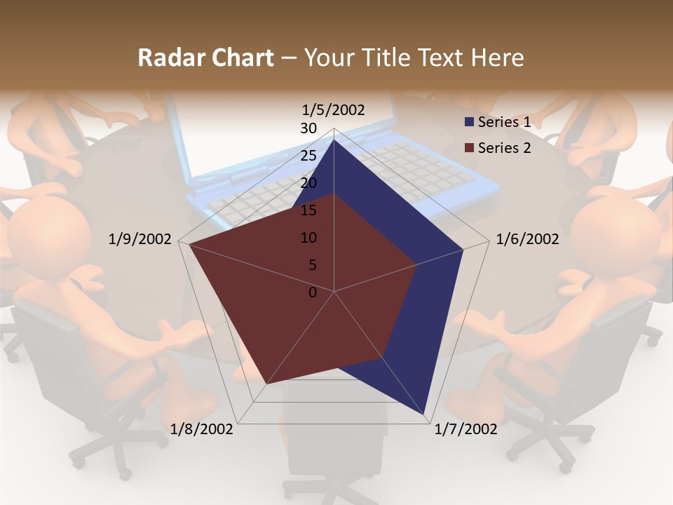 Computer Teamwork Meet PowerPoint Template
